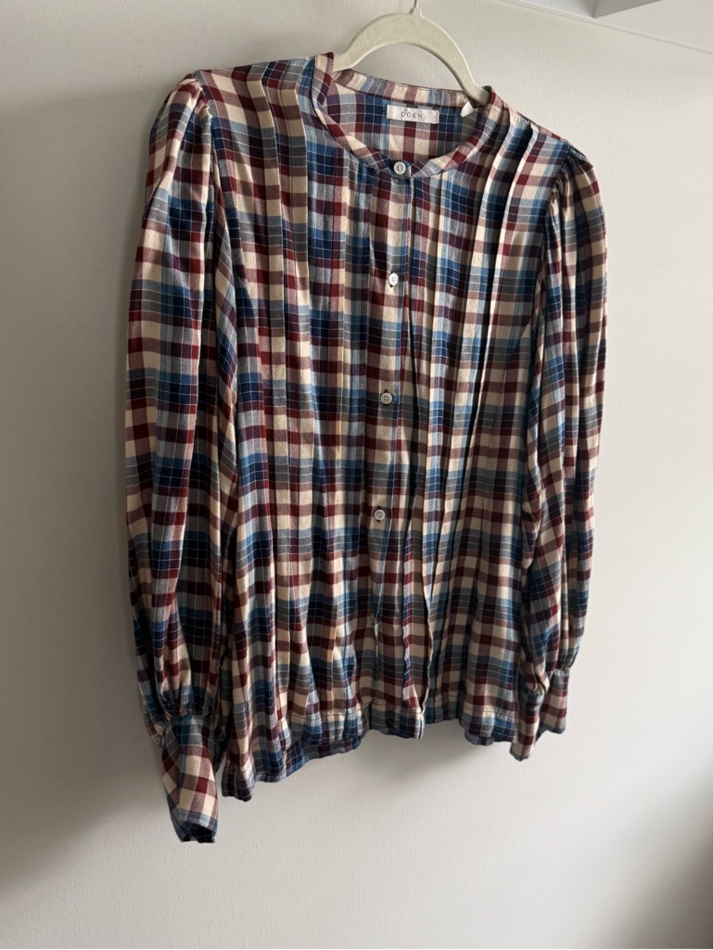 Doen Harlow plaid Top - Picture 4 of 6